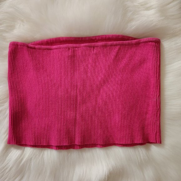 Naked Wardrobe Rasberry Snatched Bodysuit and Tube Top Lot L M - Picture 7 of 12